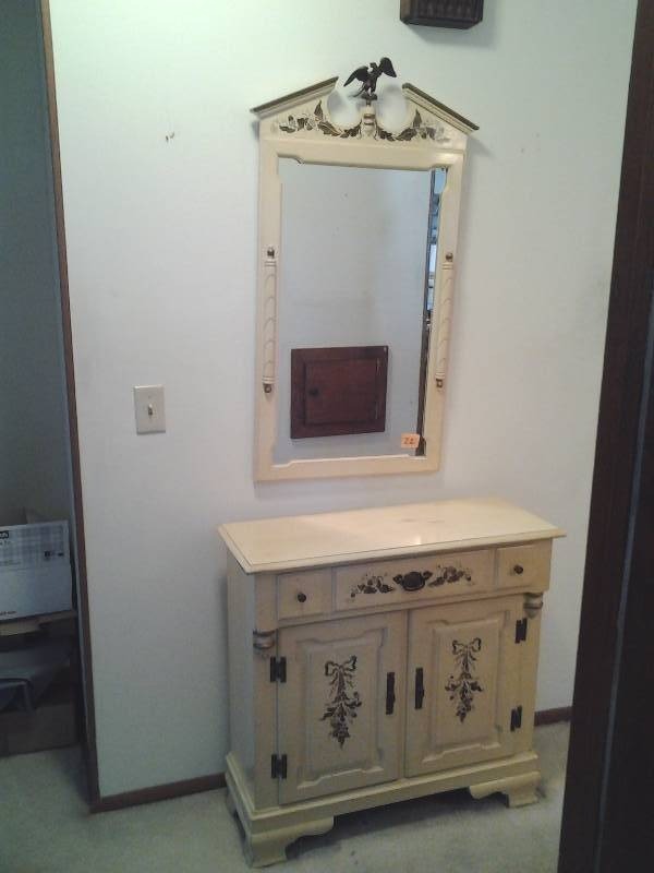ConsoleCabinet With Eagle Mirror