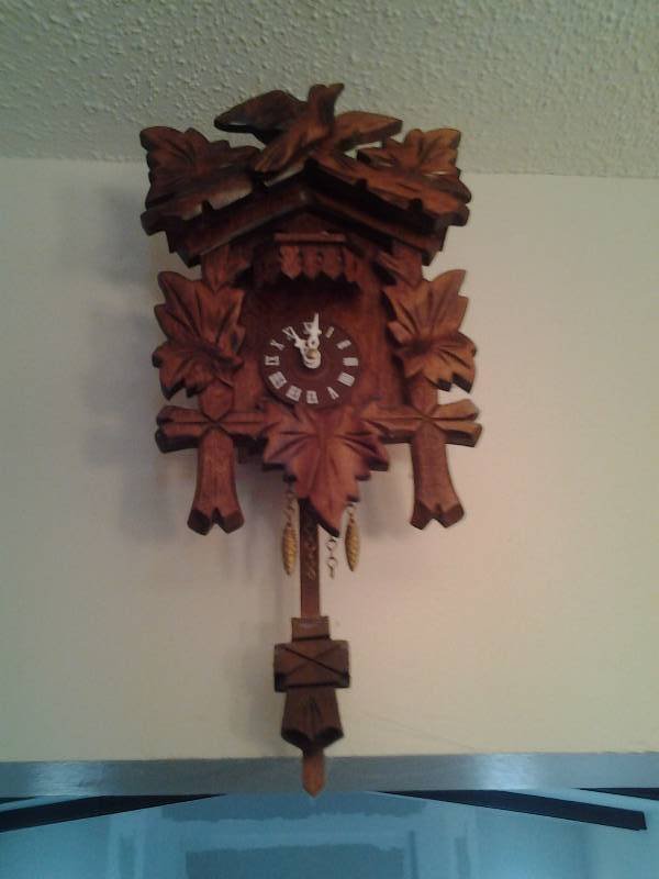 Stained Glass Clock & Cuckoo Clock