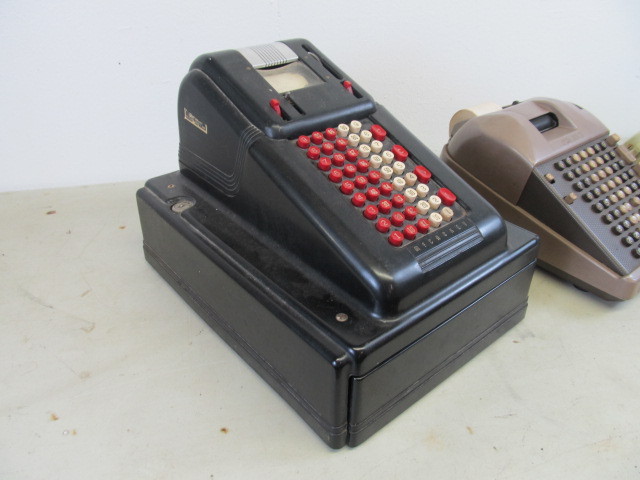 lot 32 image: Vintage Adding Machines & Check Writer