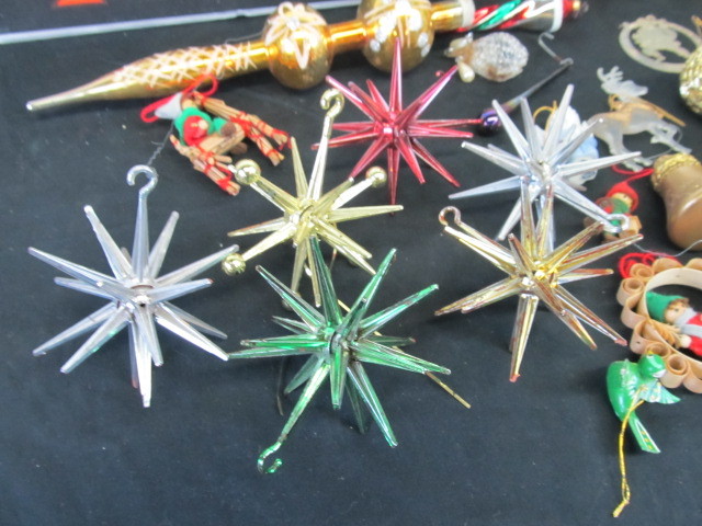 lot 40 image: Huge Lot of Vintage Mercury Glass etc Christmas Ornaments
