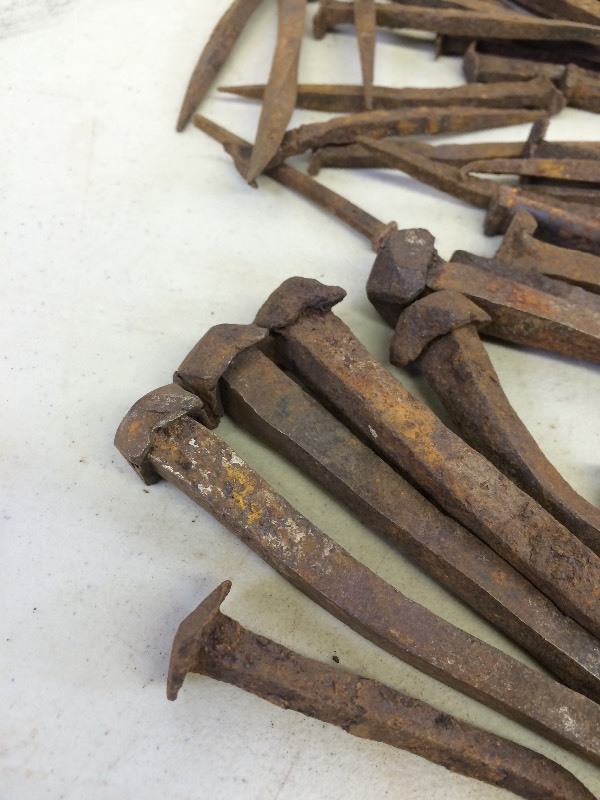 lot 56 image: Lot of Larger Early Antique Square Cut Nails