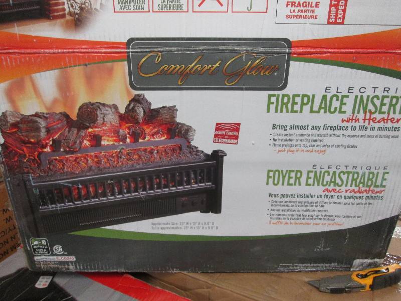 Electric Log Set Heater and Firepla...