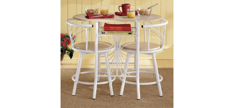 White Metal Wood Bistro Table only...