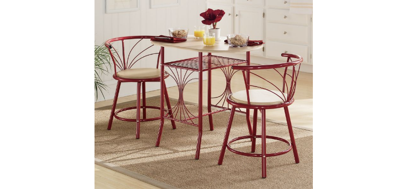 2 Red Bistro Chairs(only) open box ...