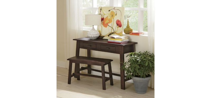 Rustic Desk and Bench open box Reta...