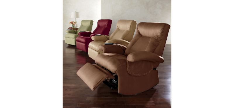 Rocking Massage Chair Brown open bo...