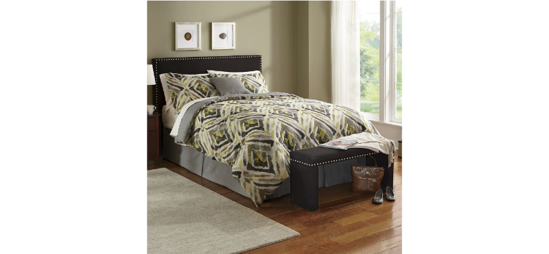 Queen Headboard and Bench Set open ...