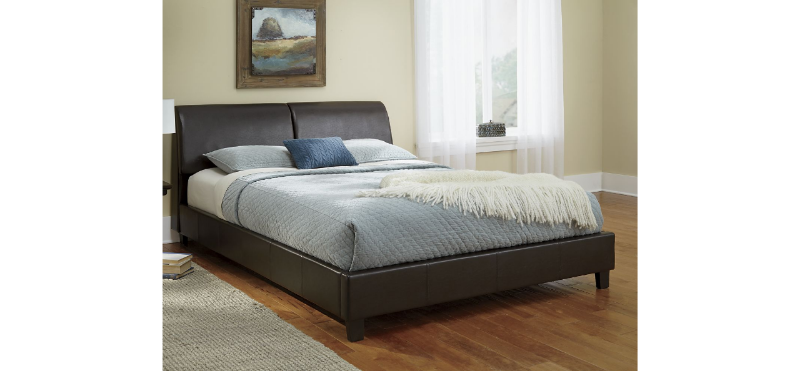 Storage Headboard Bed Queen open bo...