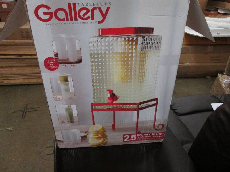 2.5-Gallon Square Beverage Dispense...