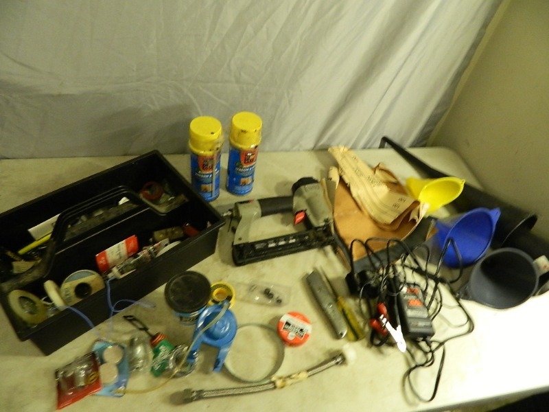 lot 97 image: Air Nailer, Plumbing, and Shop Supplies