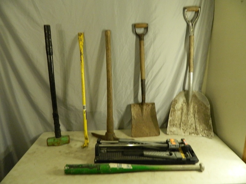 lot 113 image: Long Handle Tools