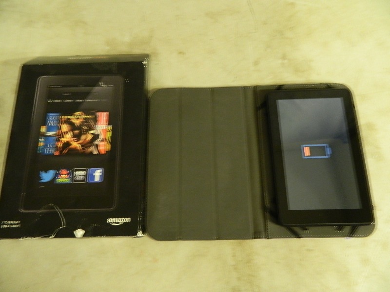 lot 121 image: Kindle Fire with Case