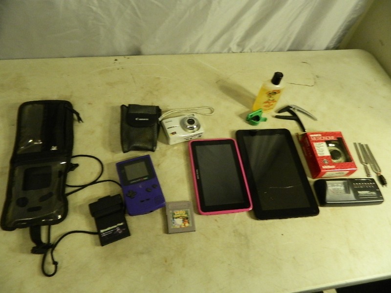 lot 128 image: Gameboy Color, Tablets, and More