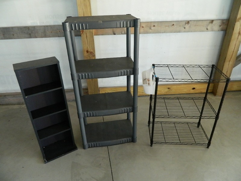 lot 169 image: 3 Assorted Shelves