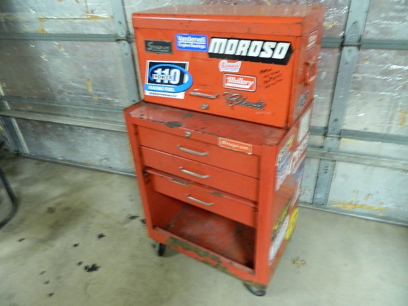lot 3 image: 2 PC Snap On Toolbox on Wheels