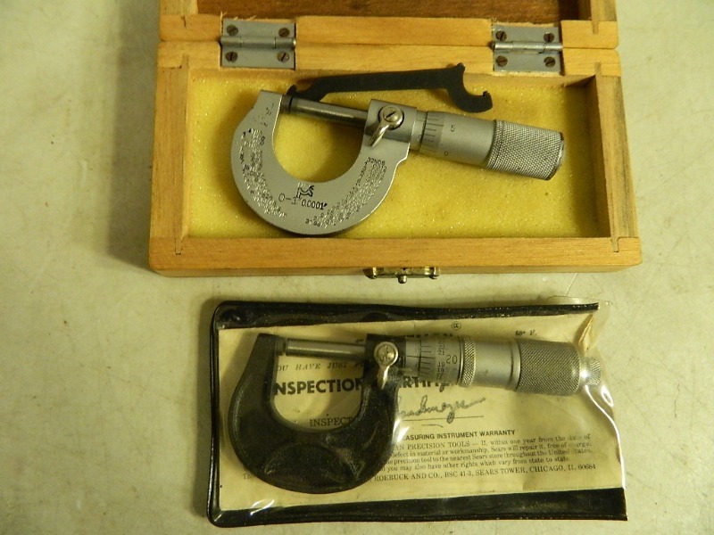 lot 47 image: 2 Machinist Micrometers