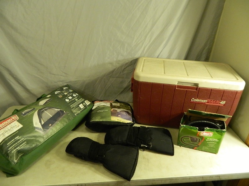 lot 69 image: Tent, Cooler, Pump, and More