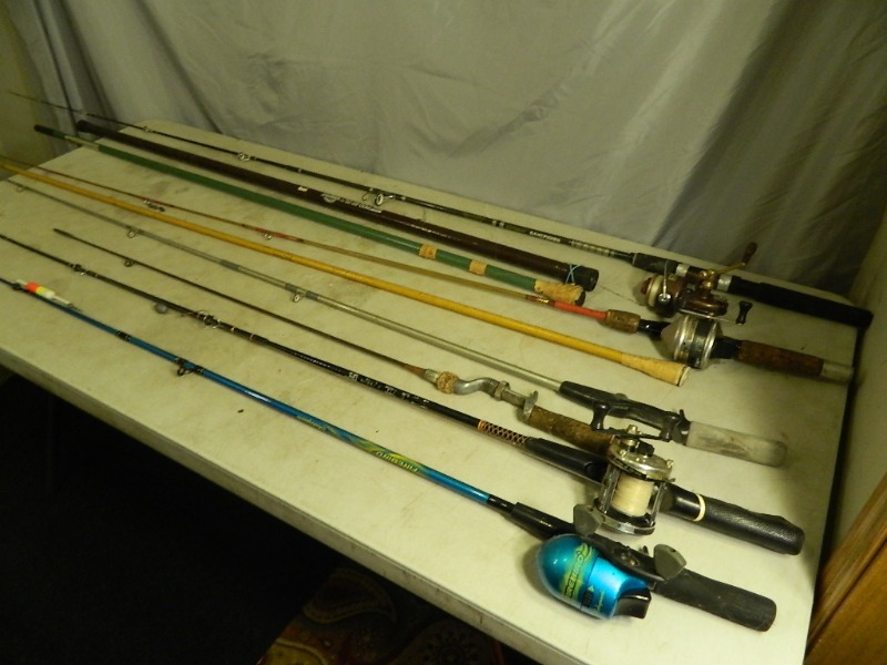 lot 79 image: Assorted Fishing Rods and Reels
