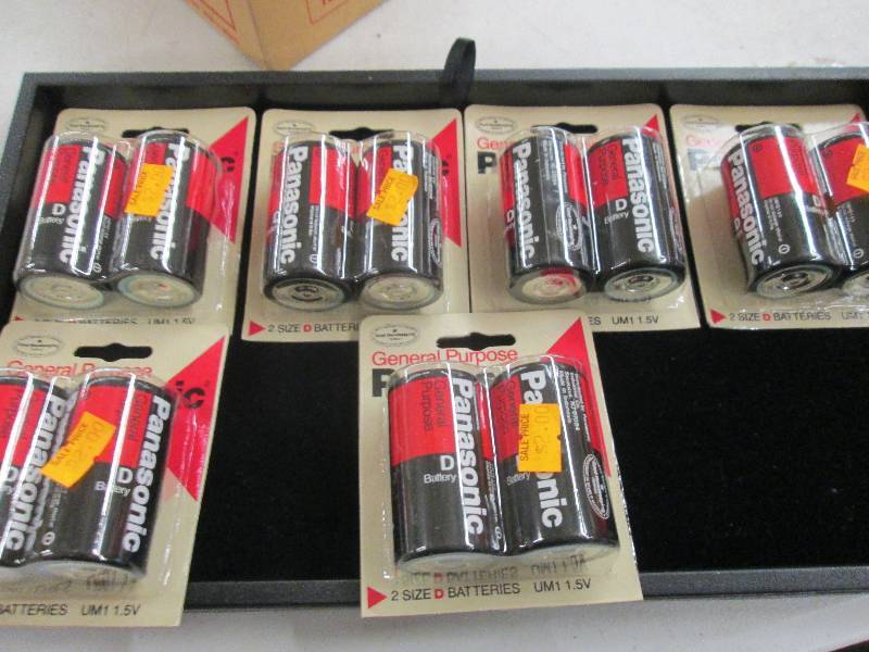 6 sets of 2 panasonic d batteries ...
