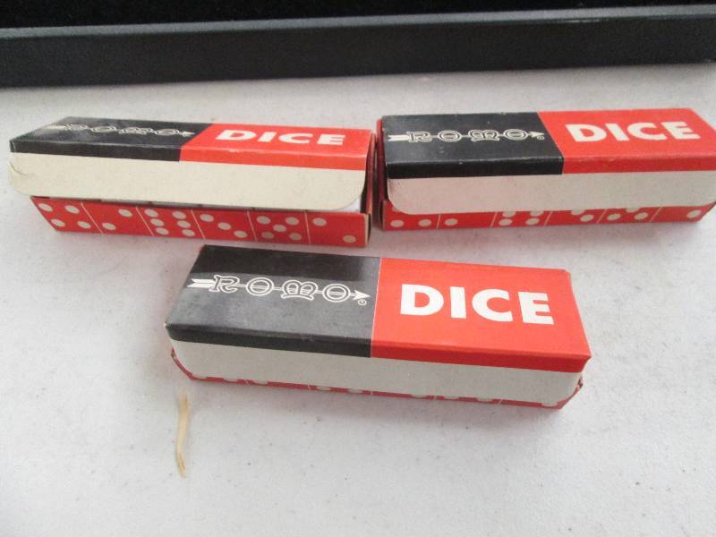 3 boxes with 12 34 dice per box ...