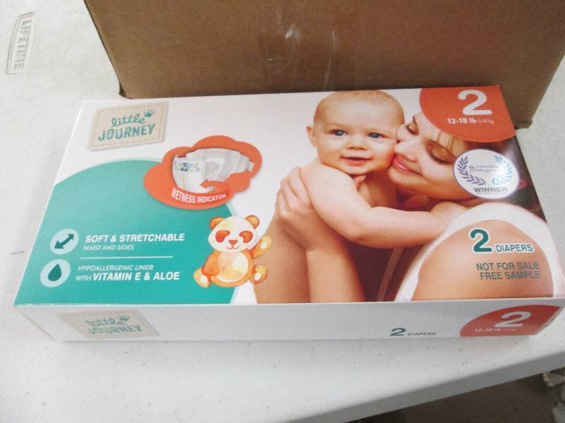 1 box of diapers 21 packages of siz...
