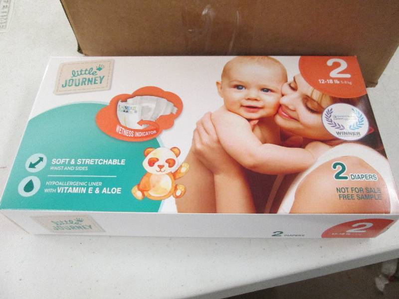 1 box of diapers 21 packages of siz...