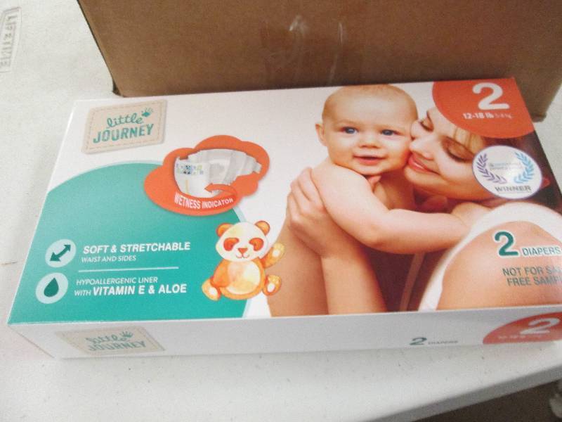 1 box of diapers 21 packages of siz...