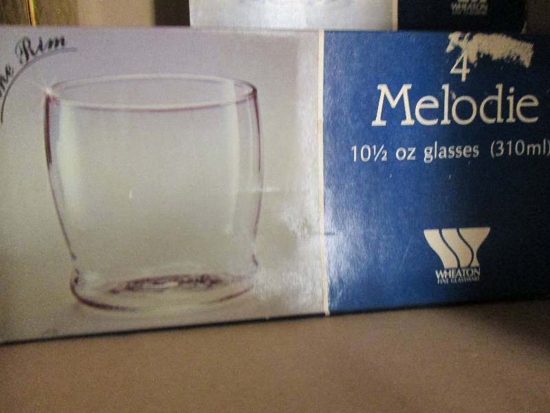 box of glass ware small dish plates...