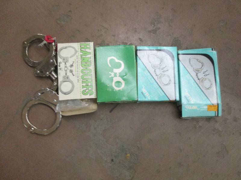5 sets of hand cuffs ...