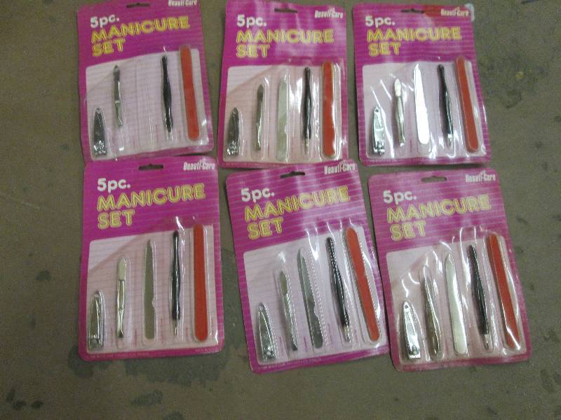6 -5pc manicure sets all never been...