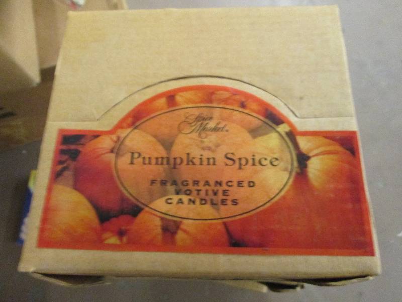 4 boxes of pumpkin spice candles 18...