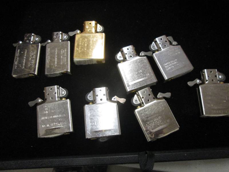 9 zippo lighter  inserts...