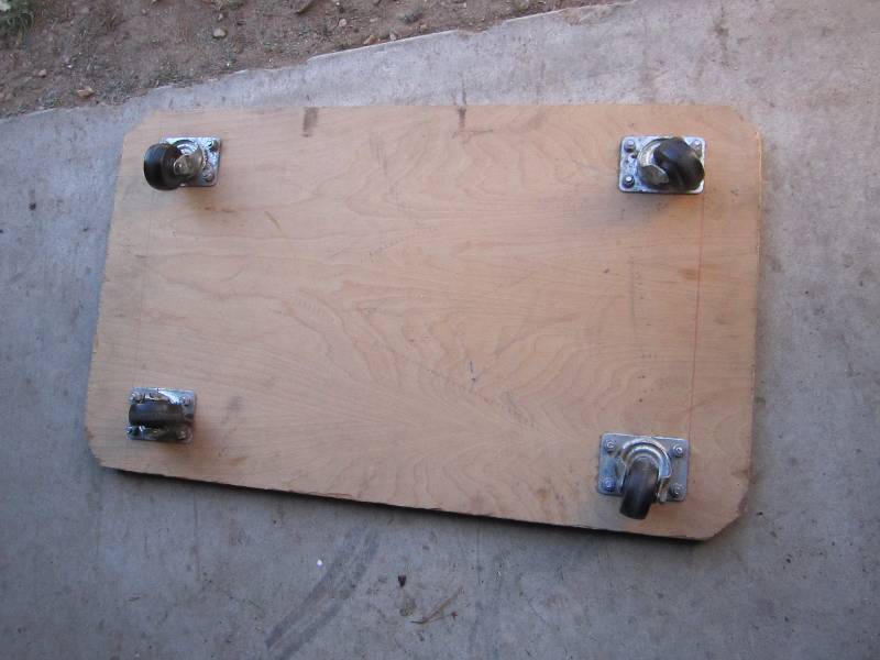 lot 50 image: Wood moving platform...