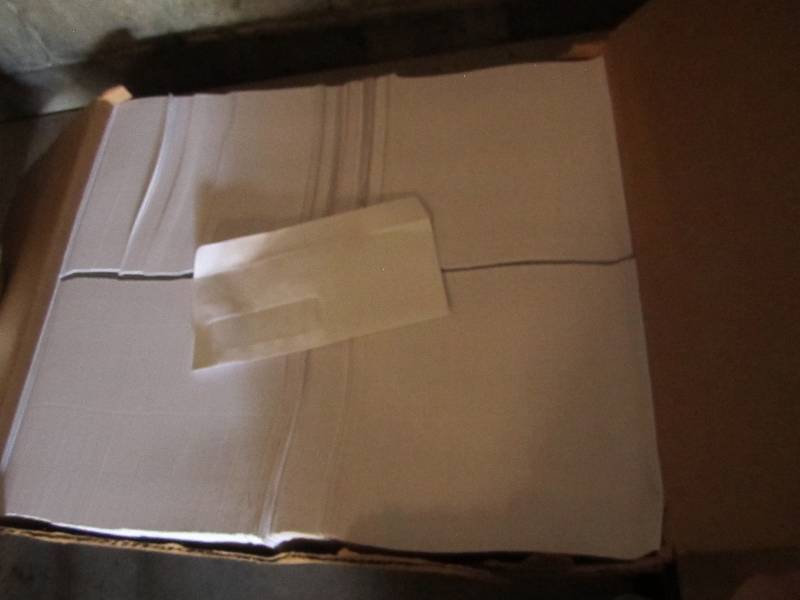 lot 54 image: Huge box of windowed gummed envelop...