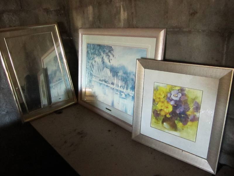 lot 58 image: Lot of art including signed and num...