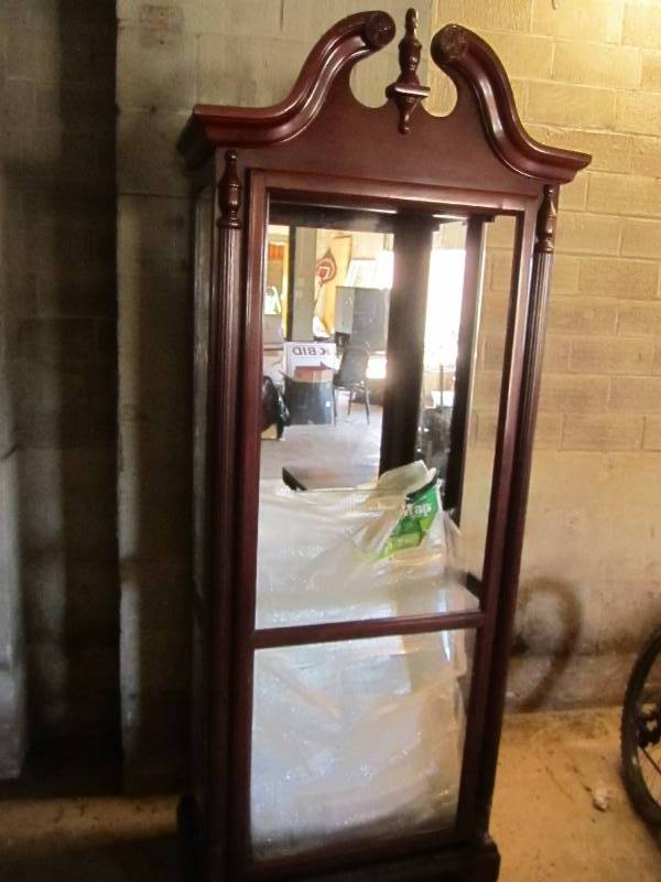lot 75 image: Mirrored display case 31 wide  83...