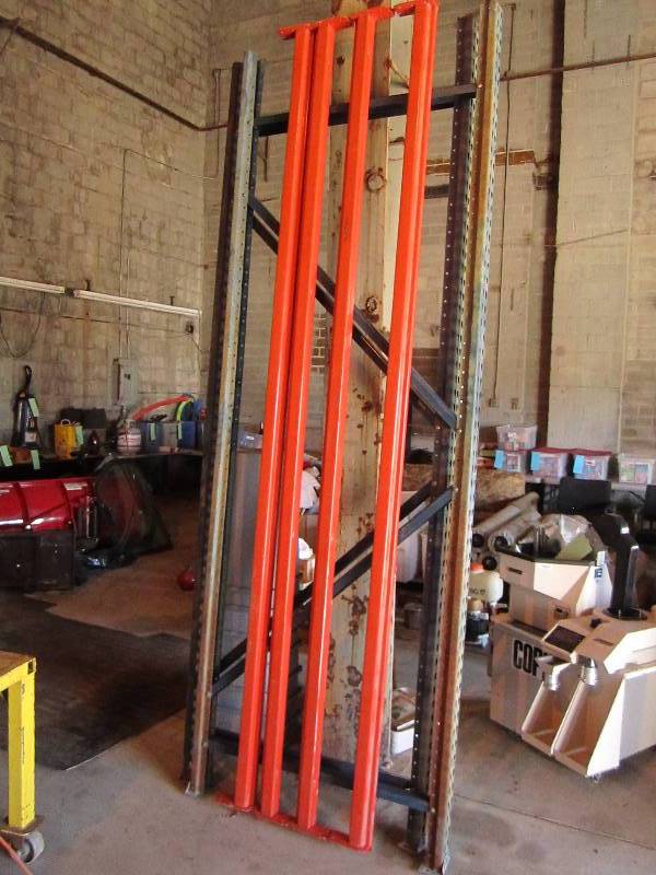 lot 3 image: 2 Pallet racking uprights and 4 10 ...