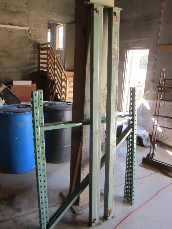 lot 4 image: 2 Pallet rack uprights and 2 6.5 cr...