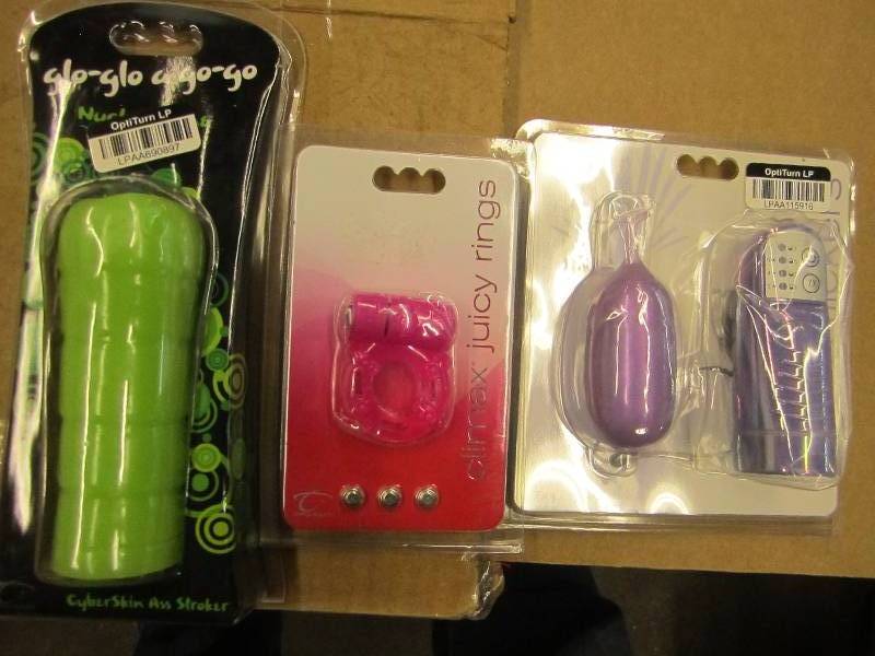 lot 160 image: 3 Pleasure adult toys...