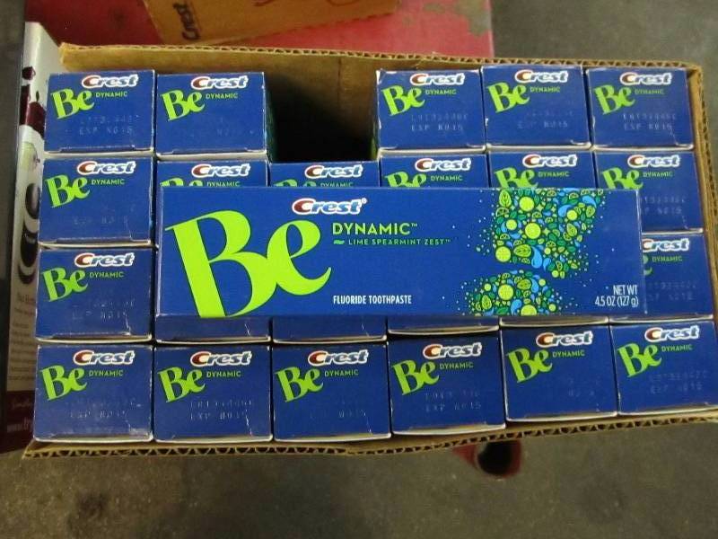 lot 176 image: Case of 24 tubes Crest lime spearmi...