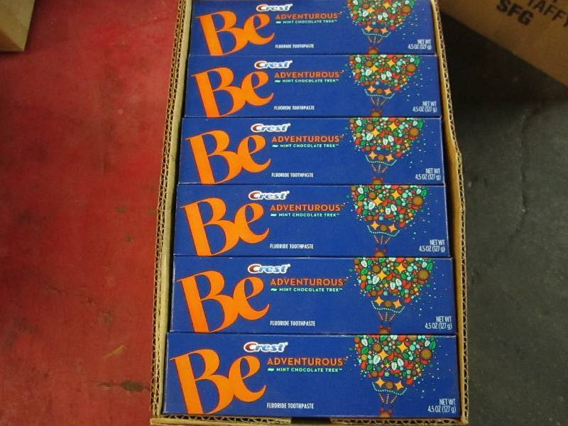 lot 251 image: 24 tubesof  Crest mint chocolate tr...