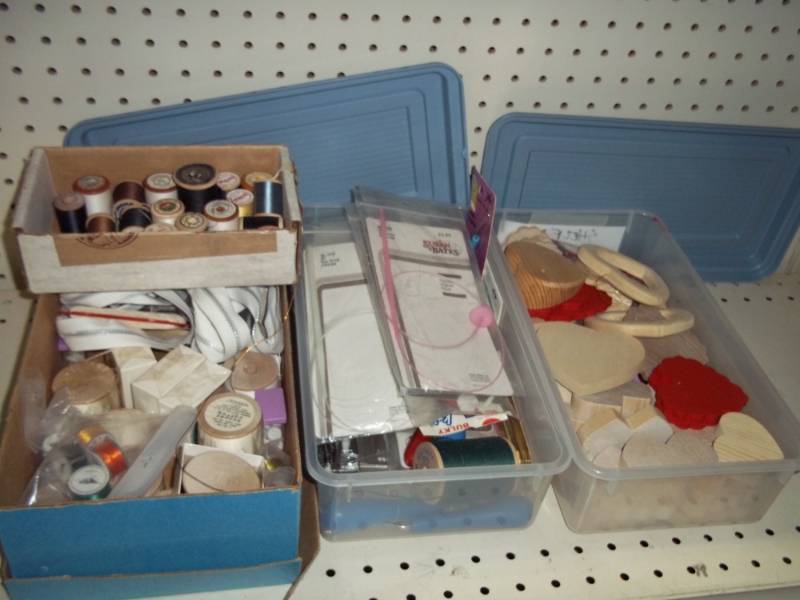 Lot of thread and craft items