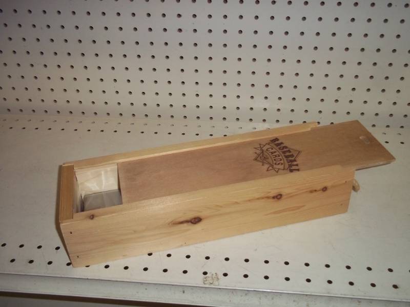 Wood Baseball card box