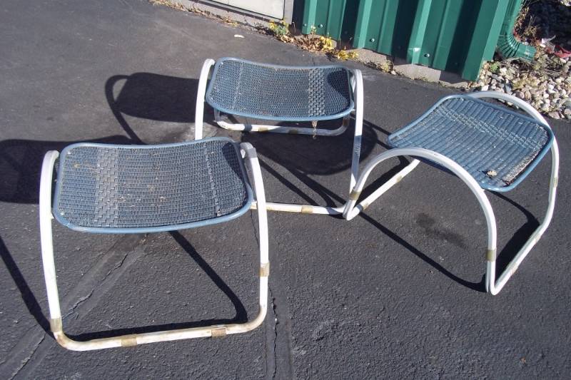 3 outdoor Garden Stools  foot stools
