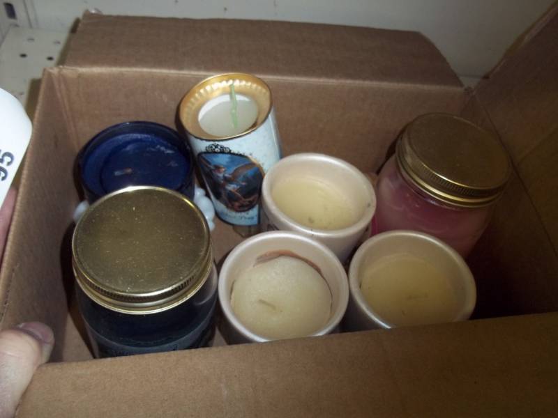 8 religious candles never used