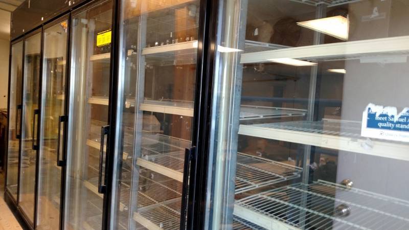 6-glass door, walk-in commercial cooler