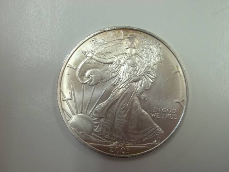 Silver American Eagle 1 Oz. Fine Silver Year 2003 Coin