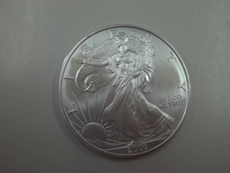 Silver American Eagle 1 Oz. Fine Silver Year 2003 Coin