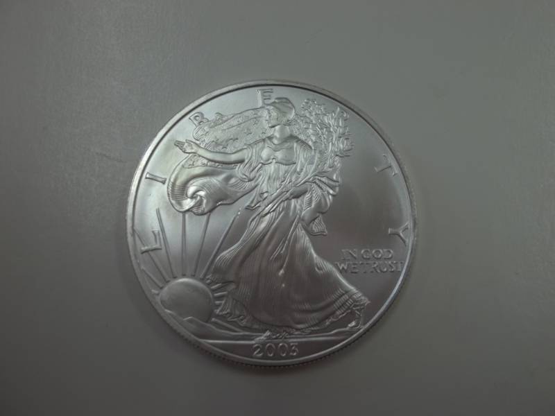Silver American Eagle 1 Oz. Fine Silver Year 2003 Coin