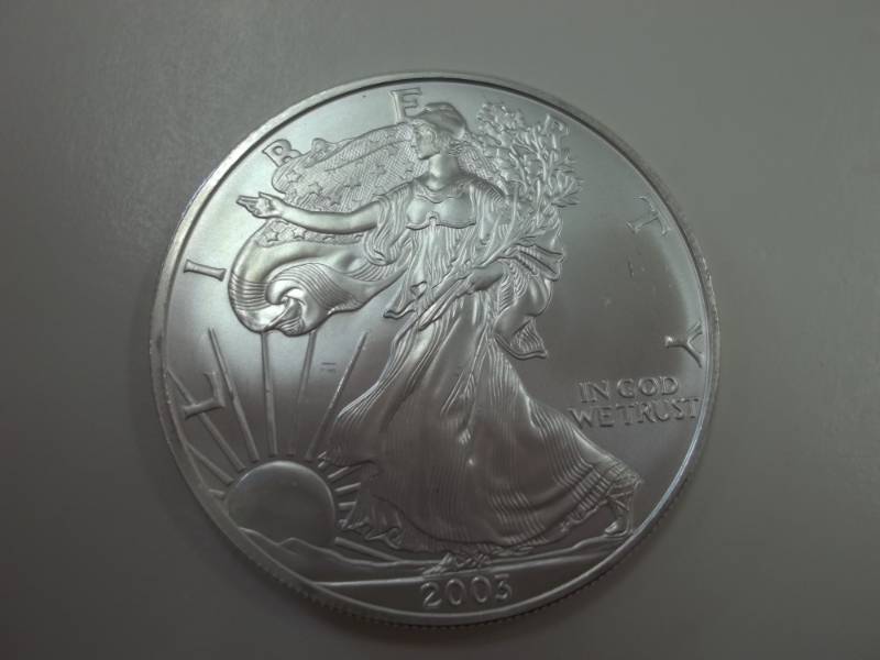 Silver American Eagle 1 Oz. Fine Silver Year 2003 Coin